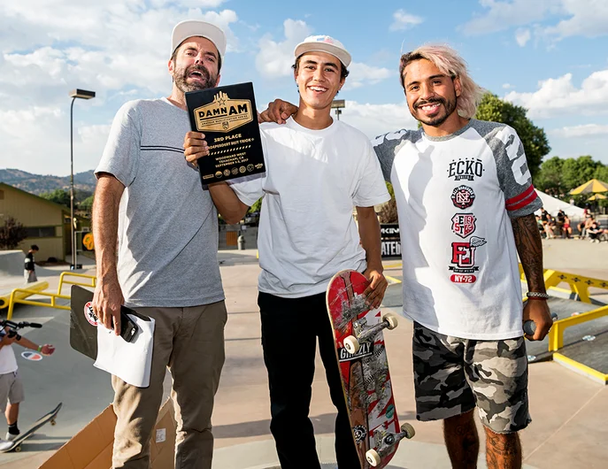 <!--daww17prac-->

Ivan Monteiro holds down 3rd place with his money gun the Back 3 Flip Lip 270 out.