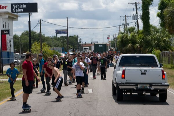 Leaving the Park was crazy as all of us stopped