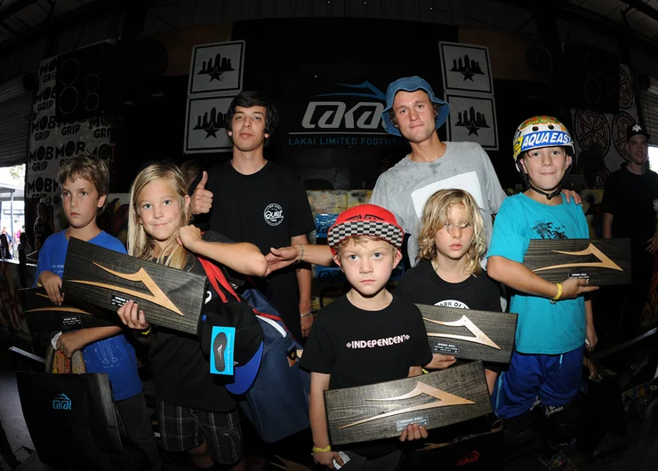 <!--springroll14-->

8-and-under from left to right: Dane Dowding 3rd, Tyler Kirshenbaum 1st, Daniel Espinoza from Lakai, Danny Boyd 4th, Early Boggs 5th, Sebo Walker (above Early) Xavier Schwarz 2nd.