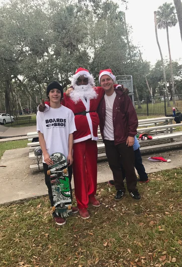 <!--b4bdesoto-->

Santa's here and ready to show these kids how it's done. I wonder if Derick and Wes are asking for new tricks for Christmas...