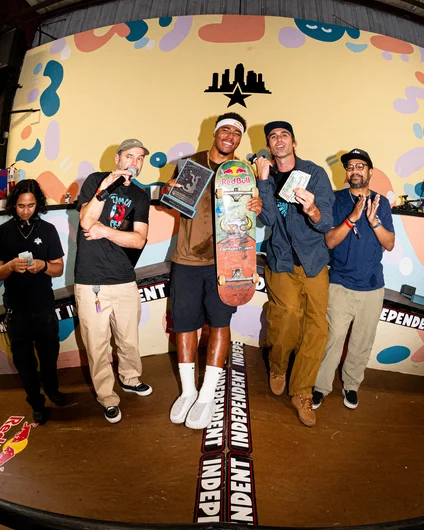 Cordano Russell took 2nd place with nollie bigspin back noseblunt