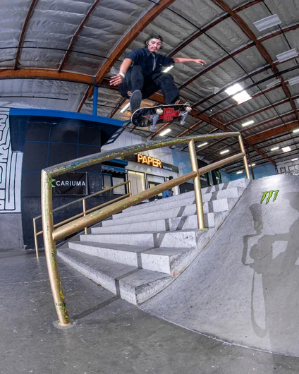 Kickflip front 50 from Steve Gamboa. Dude had some really solid back nose blunts. Wish I could have gotten a photo of one of them.

<!--damnamla2023qualifiers-->