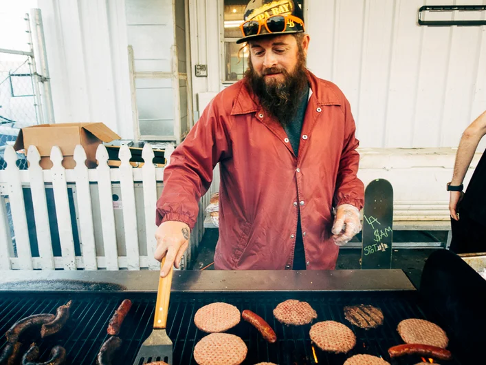 <!--OMBJ16-->

Won't find any Tofu Dogs or Veggie Burgers here.