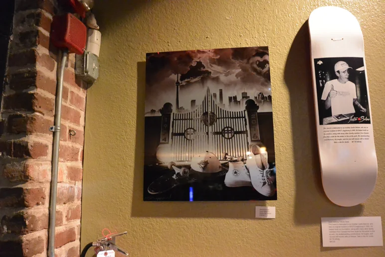 <!--bokmaartshow-->

Pictures don't do this piece any justice. Corey Sheppard labored over this personal tribute he made which was printed on metal. It really glows when you see it in person. It's a beautiful tribute and well done. The original sold, but <a href=
