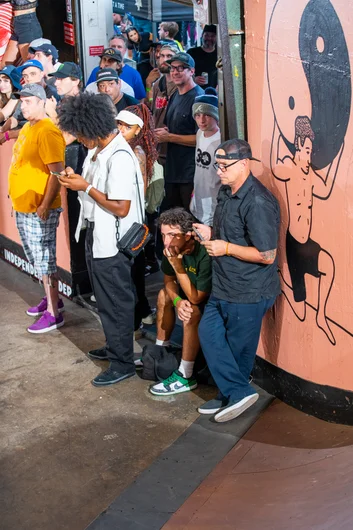 Frazier and his son Reese were posted up in the corner. Frazier was posting the best angles of every part of the contest on his IG

<!--tampapro23besttrick-->