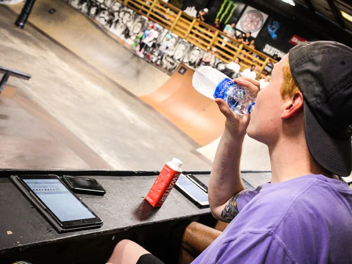 <!--soj19photos-->

Both the weather and competition were hot, so the judges needed twice as much water as usual this year. 
