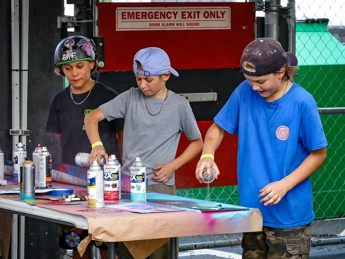 What kid doesn’t love playing with spray paint?

<!--schoolsoutjam2023-->
