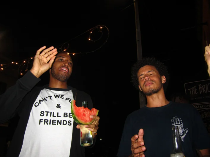 <!--veervidphotos-->
I don't know why Jabari is making the stanky doo-doo face, but this seems like the right photo to end out the night with. Let's just say these reactions are about right for how good 