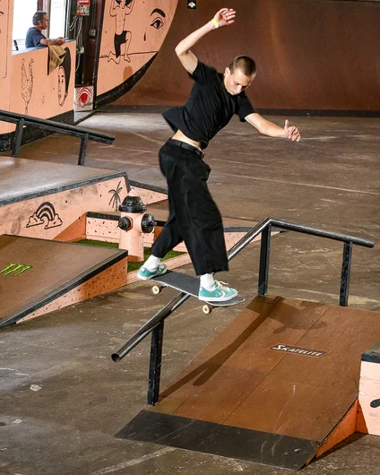 New SPoT camp instructor and Westside reppin' Matt Savidakis with a Cab Back Lip

<!--schoolsoutjam2023-->