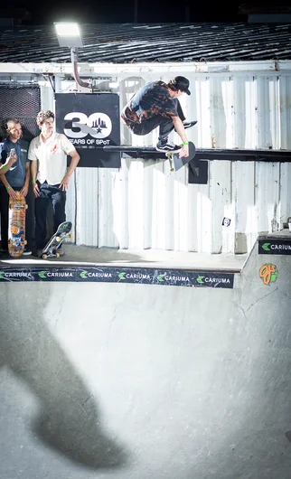 Tom Schaar kickflip nosestall pop out to fakie. This thing was beautiful live. 

<!--tampapro23concretejam-->