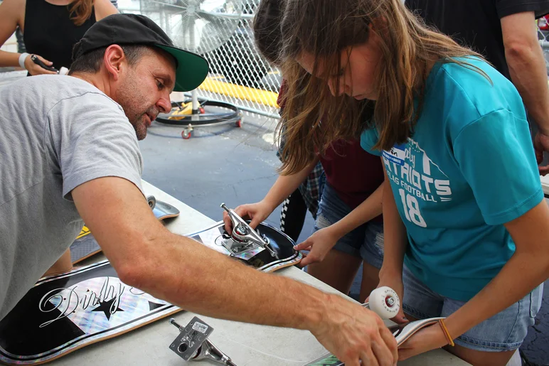 <!--mattwoodsday18-->
Schaefer is always teaching as he works.