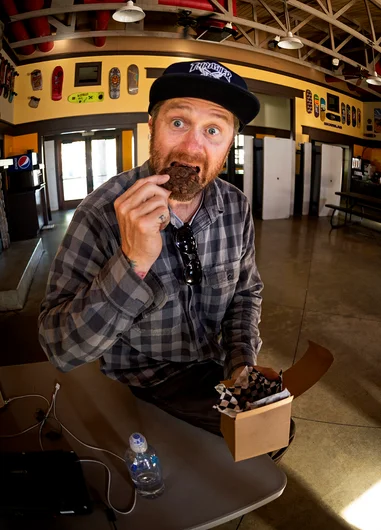 <!--daww16-day2-->

Big shout and thanks to the Boyle family for hooking up the cookies.  King of Ybor Allen Russell indulges.

