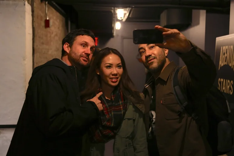 <!-- agendaschaefermikah -->
We couldn't escape Agenda without strangers having to get a Photo with Ray & BS.