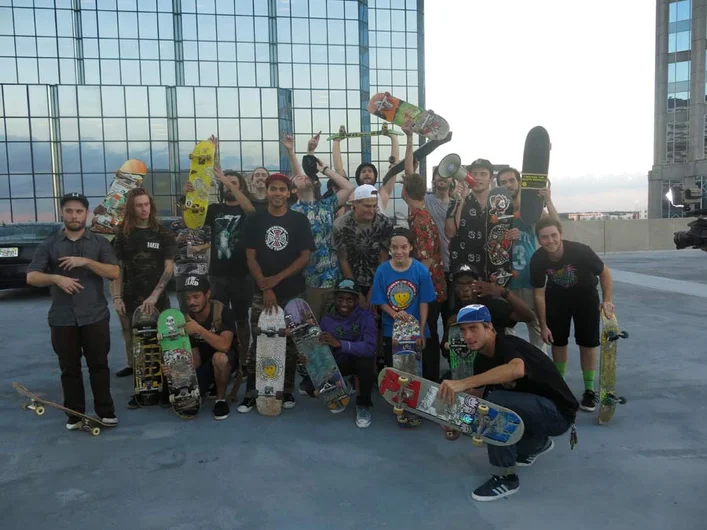 <!--bc2014-->

This year we at added a stop at the 10-story parking garage for some good old fashioned group hill-bombing.