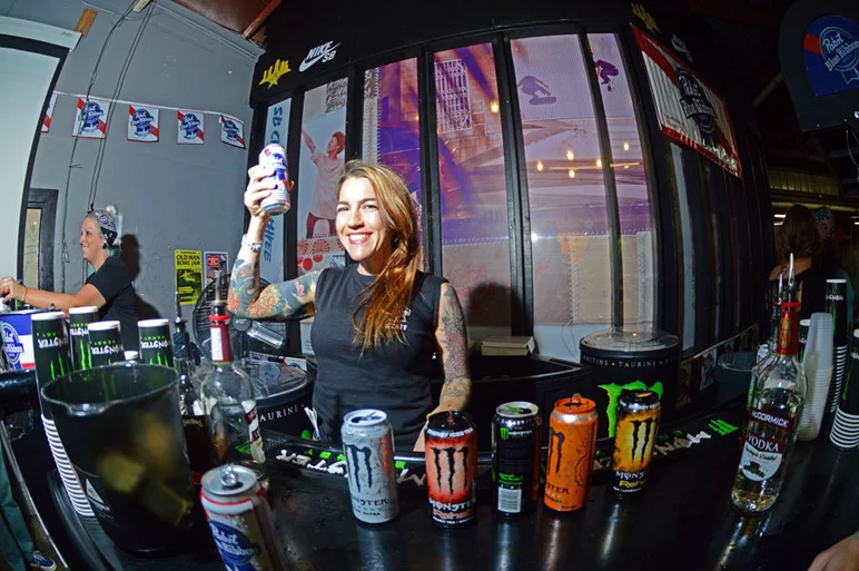 <!--am15frinight-->
The PBR was so good even the bartenders had a few.