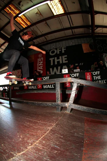 <!--cotc15-->

Noseslides to fakie on rails are not an easy trick but Uncle Sam sure makes it look that way.