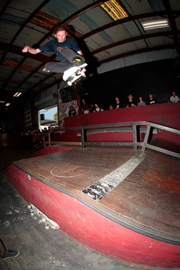 <!--bakerdemo-->

Baker don't play! They went straight to the park and started ripping. Jake Hayes warming up on a nice Melon Grab.