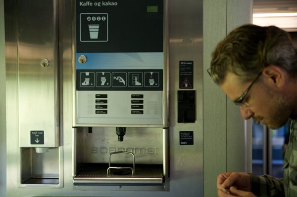 Coffee on the train