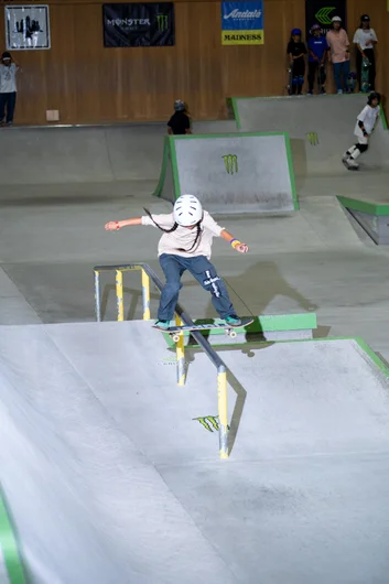 Boardslide in da braids from another 11 year old, Ria Tanno

<!--damnamjapan2022day2-->