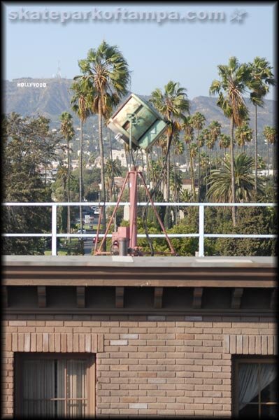 I spy a Hollywood sign