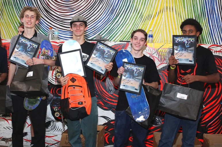 <!--hj18-->

Sponsored Division Winners (L to R): Tyler Wolford (3rd), Jake Yanko (1st), Wesley Box (2nd), Keenan Lewis (4th), Matt Savidakis (5th-not pictured). Thanks to everyone that came out for this rad event and huge thanks to Primitive Skateboards for hooking up the prizes a product toss. See y'all at Tampa Am...