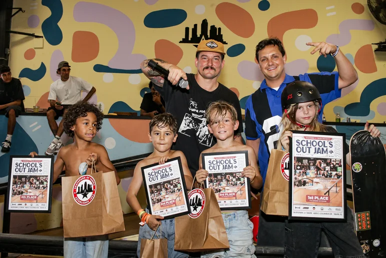 8 and Under Division Podium