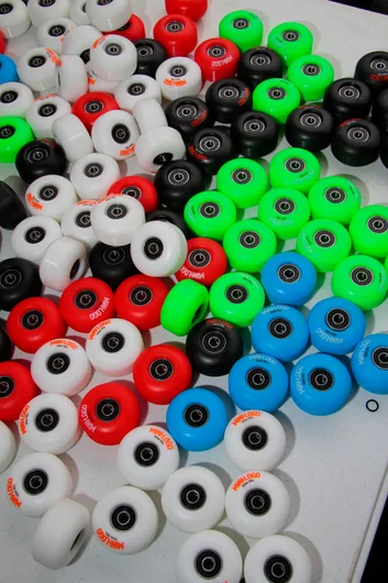 <!--b4bday15-->
Put bearings in the wheels… Also a huge thank you to Mini Logo for donating so much.