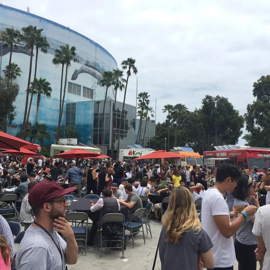 <!--agenda15-->

Food trucks out back. Hope you like weird sauce on your burgers bro.

