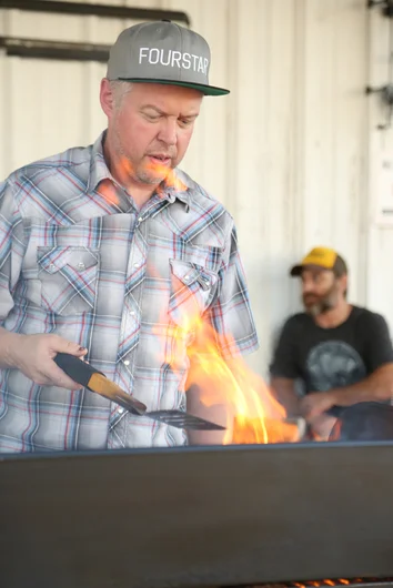 <!--cad16-->

Joel Box is the best! Grilling up some free food for our customers.