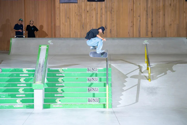 Everyone was doing hardflip backlip, not Kairi. He went hardflip front board which seems way scarier.

<!--damnamjapan2022finals-->