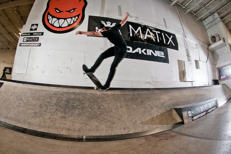 <!-- damnamfamilia14saturday -->

Jack Lunt always has the coolest never before seen tricks that I wish I thought of myself.  Here's a wallie up the bench and up into a 5-0 to fakie.