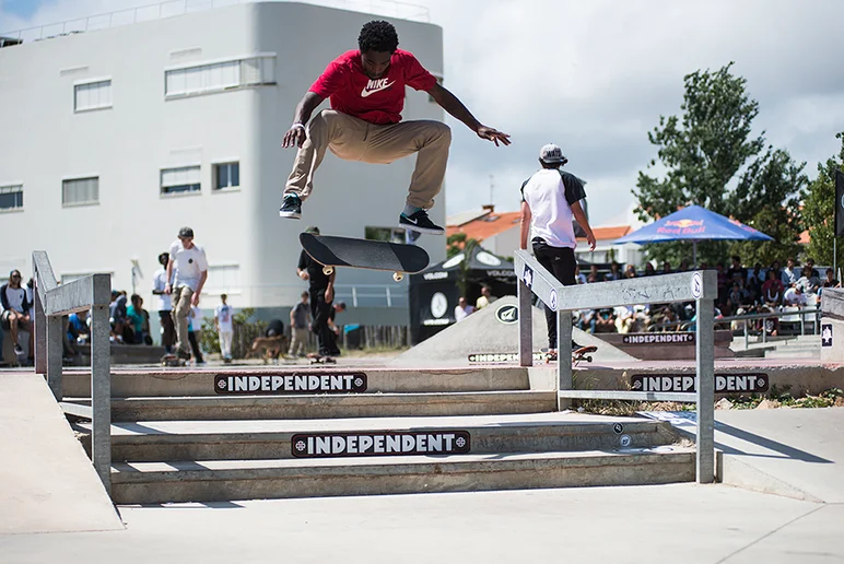 <!--daportsat-->

Shajen Willems came down from The Netherlands, and we're stoked to see him in the Finals tomorrow.  Here's a frontside kickflip.