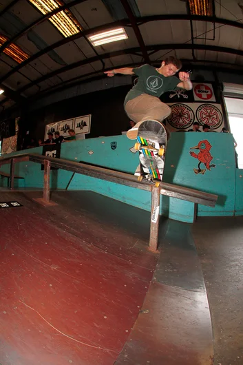 <!--btsb16-->

Landon Swan is always pretty consistent. I saw him land this Noseblunt on every rail in sight.