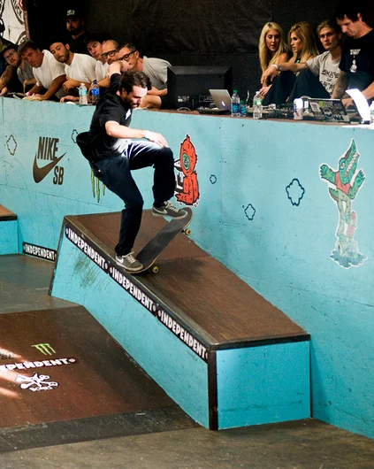 <!--am15satday-->

Chris Blake’s believe it or not.  He Wallied into this Noseblunt Slide.