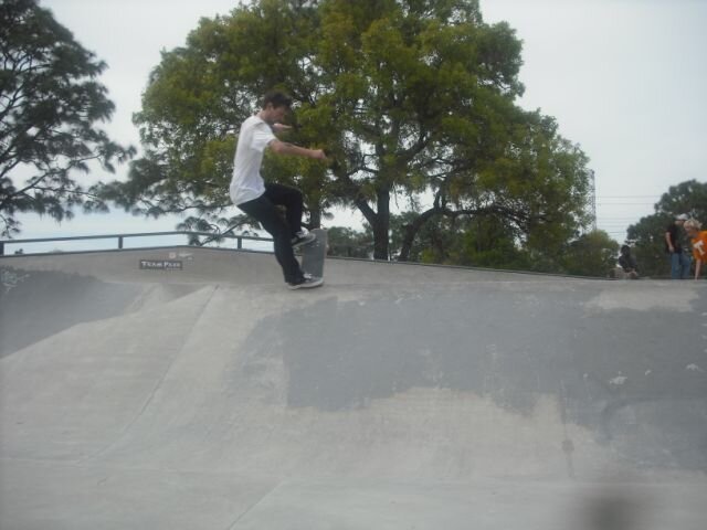 Gapping over the step-up to noseblunt slide