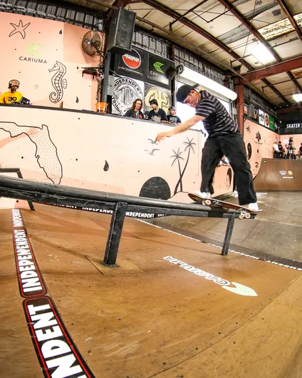 Deivid came all the way from Peru to show us what he can do. Nollie Hurricane

<!--tampaam2023qualifiers-->