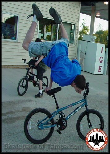 Unknown BMXer Handstand at Camp Douglas, WI