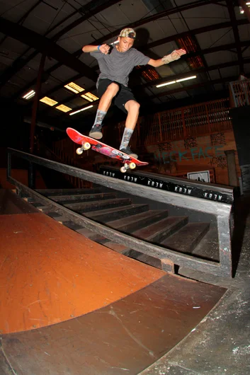 <!--soj15-->

Marcos Montoya - Tre Flip Lipslide.