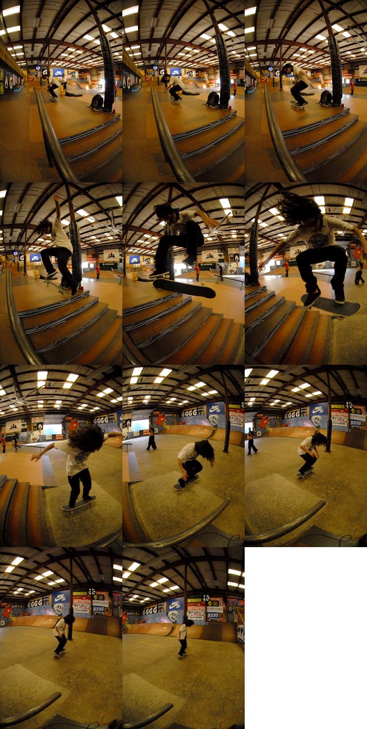 Yonnie's fakie 360 flip