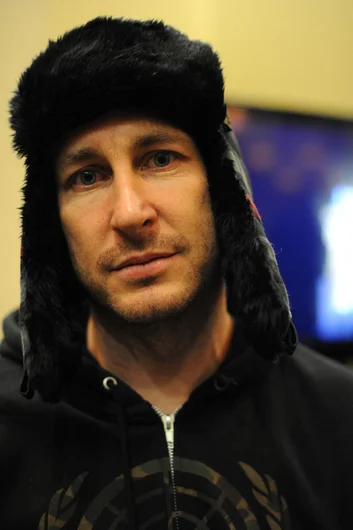 I never thought I'd be jealous of a hat like that, but Steve Berra's lid is what you want when it's 80 below or whatever up here.  We don't even own stuff like this in Florida and had to borrow head to toe gear for snowboarding.<!-- Zumiez 100k 2012 -->