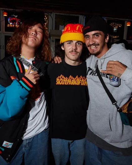 Toshi, Sly, and our boy Santi all smiles at The Bricks last night!
<!--TampaAm21FridayNightlife-->