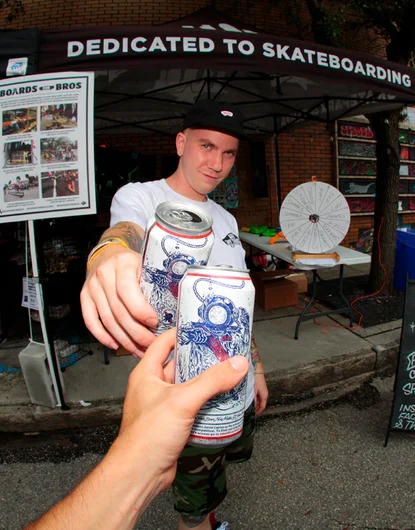 <!--bricks5year-->
Cheers! The day was going great.