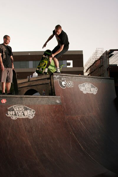 Jacob Krajewski had a unique trick for the ramp