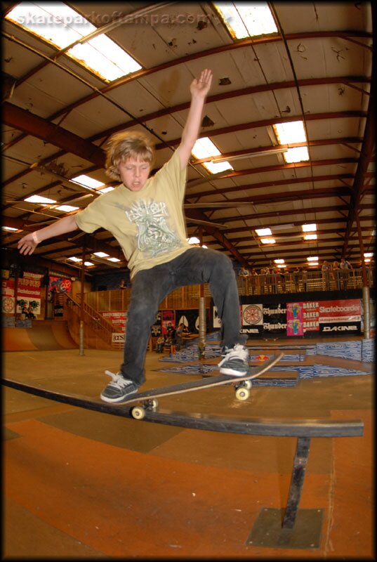 Who dat?  Frontside 5-0 lean back