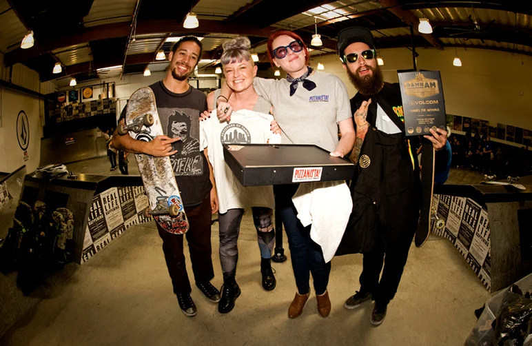 <!--dacm16-finals-->
Next one goes to Pizzanista, the skateboarder friendly pizza.

Photo: Kyle Seidler