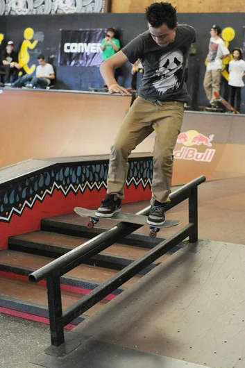 Tony got right back up and made that boardslide that almost knocked the wind out of him.  Hell yeah, Tony.  Hope you had a good time at your first SPoT Contest.  See you at the Spring Roll.<!-- Valentine's Day Massacre 2013 Presented by Converse -->