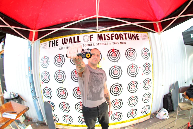 <!--ridetexas14-->

Jim Thiebaud at the Spitfire tent. Don’t mess with him!
