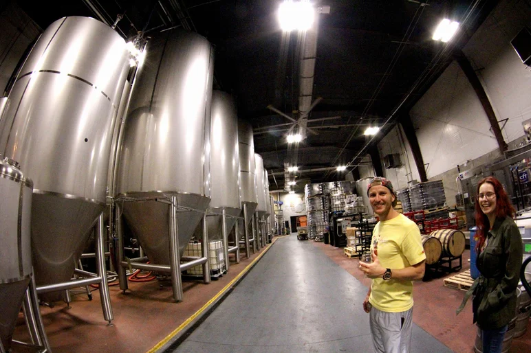 <!--coppertailphotos-->

I asked Tim if he would be down to give me a quick tour of the Brewery…This smile was the only answer I needed.