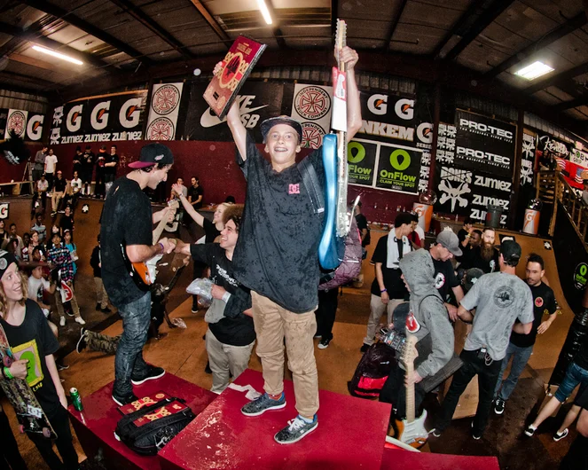<!--ta14-sd-->

Too bad he's too young to party with us tonight!  That's it for Tampa Am 2014.  There's so many people to thank that the list would be a mile long.  Our sponsors especially, Nike SB, Independent Trucks, Mob, Gatorade, Red Bull, Bones, Dakine, GoPro, Pro-Tec, PBR, OnFlow, Olloclip, and Fender.  And a big thanks to you for being a part of it and SPoT.  See you at Tampa Pro!!