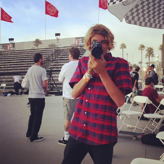 <!-- agenda2013 --> We found Curren Caples playing with a new toy.